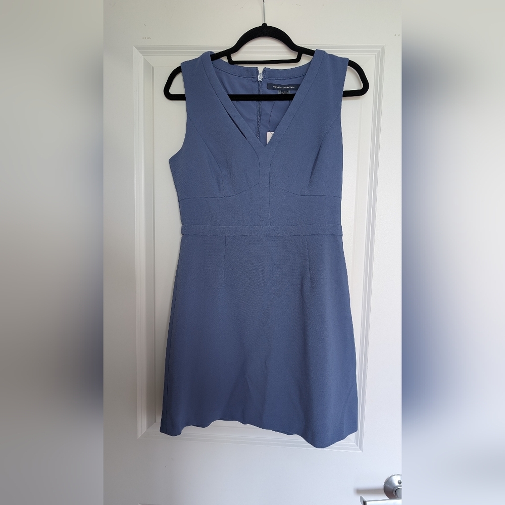 French Connection Dusty Blue Mini Dress